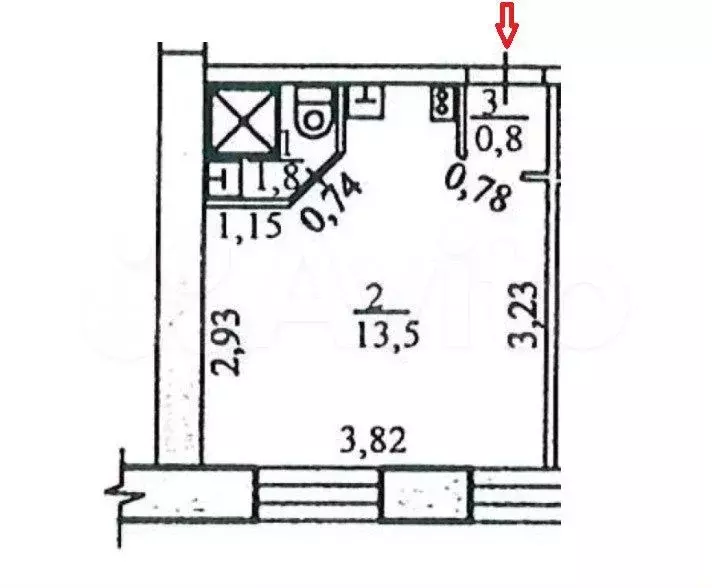 Квартира-студия, 16,1 м, 1/5 эт. - Фото 0