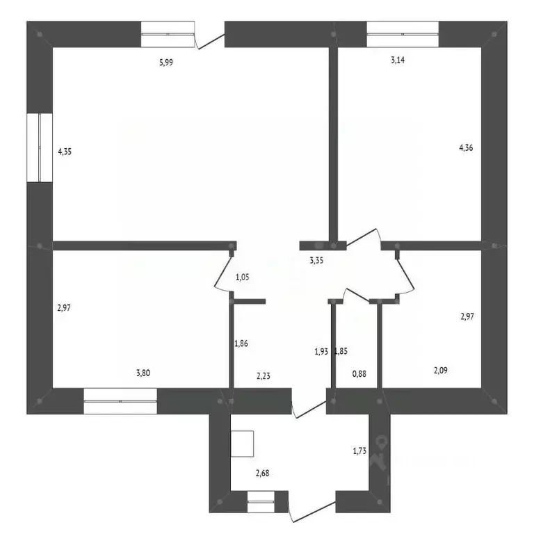 Дом в Амурская область, Серышевский муниципальный округ, с. Поляна ул. ... - Фото 2