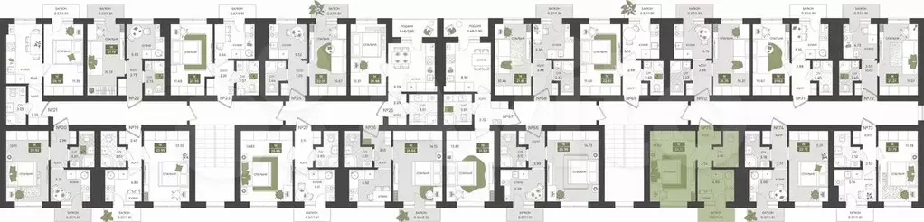 1-к. квартира, 24,1 м, 3/5 эт. - Фото 1