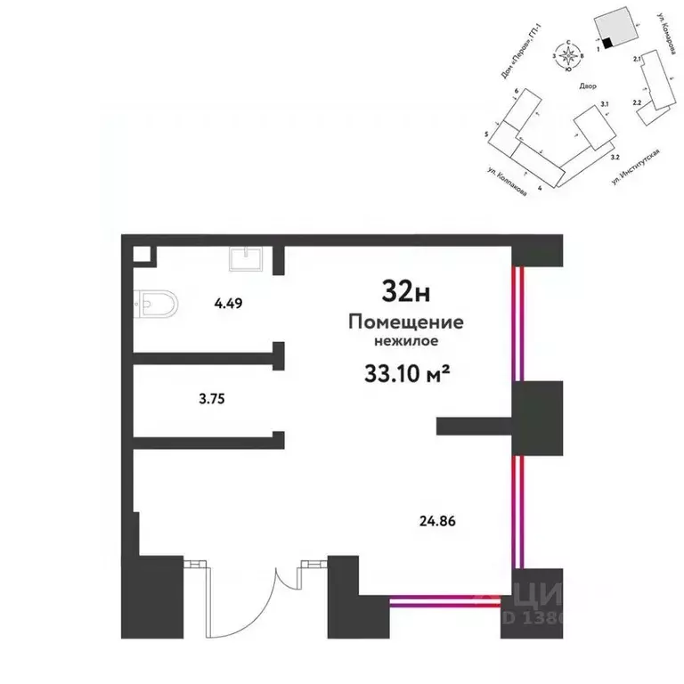 Помещение свободного назначения в Московская область, Мытищи ул. ... - Фото 2
