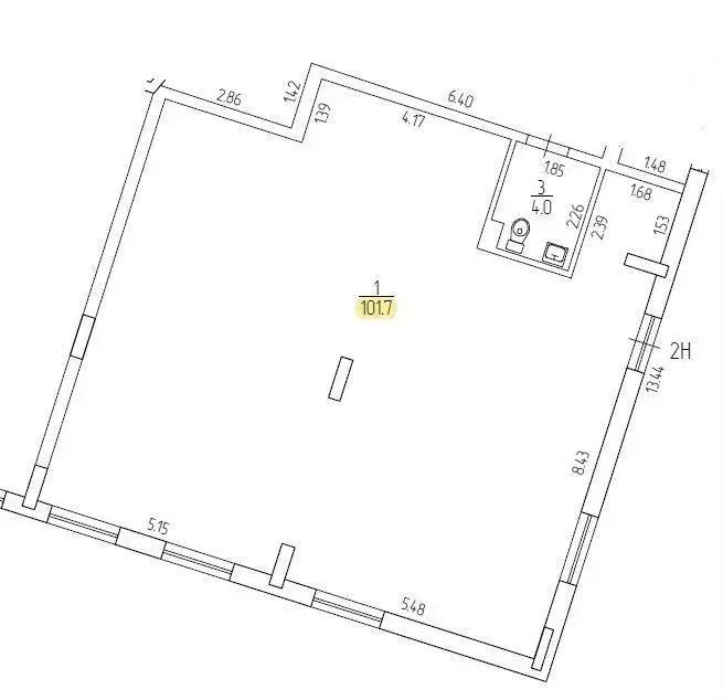 Офис в Санкт-Петербург Днепропетровская ул., 7 (101 м) - Фото 1