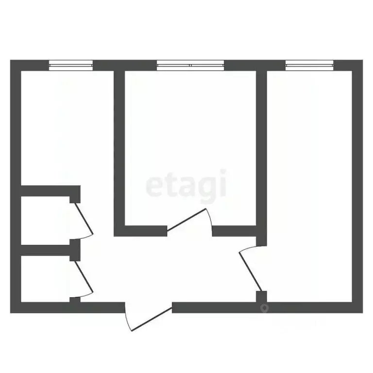 2-к кв. Челябинская область, Пласт Октябрьская ул., 29 (48.7 м) - Фото 2