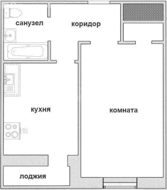 1-комнатная квартира: Мурино, Новая улица, 7 (34 м) - Фото 1
