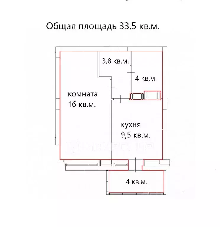 1-к кв. Ленинградская область, Мурино Всеволожский район, бул. ... - Фото 2