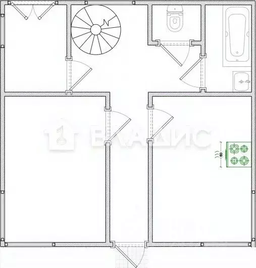 Дом в Пензенская область, с. Бессоновка ул. Фестивальная, 93 (159 м) - Фото 2
