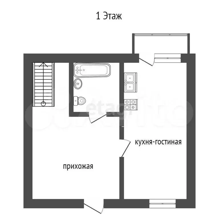 3-к. квартира, 93,9 м, 2/2 эт. - Фото 0