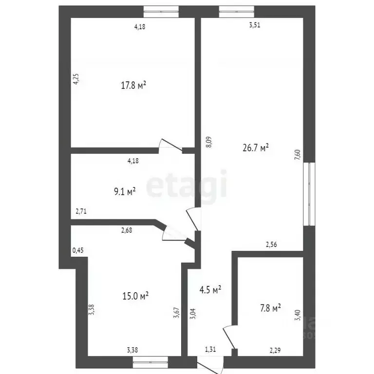 Дом в Кемеровская область, Кемерово Боровой жилрайон, ул. Люблинская ... - Фото 2