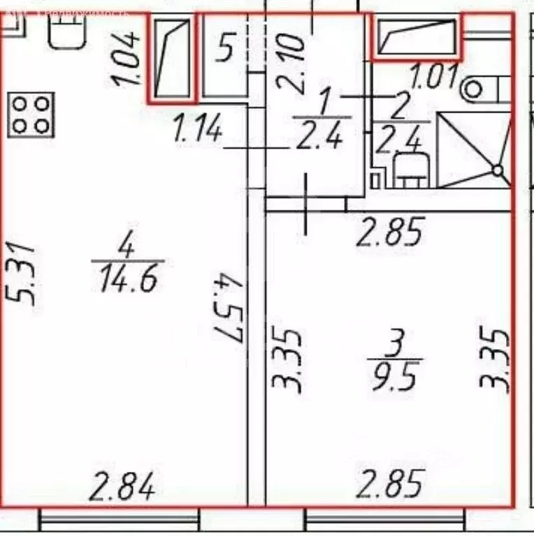 1-комнатная квартира: Санкт-Петербург, Пейзажная улица, 24к1 (29 м) - Фото 1