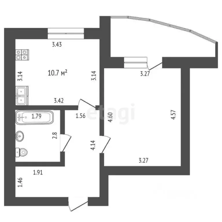 1-к кв. Мордовия, Саранск Волгоградская ул., 75к1 (39.5 м) - Фото 1