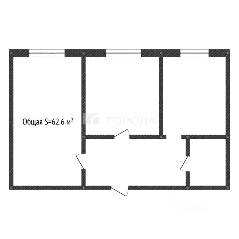 2-к кв. Алтайский край, Барнаул ул. Антона Петрова, 235Б (62.6 м) - Фото 2