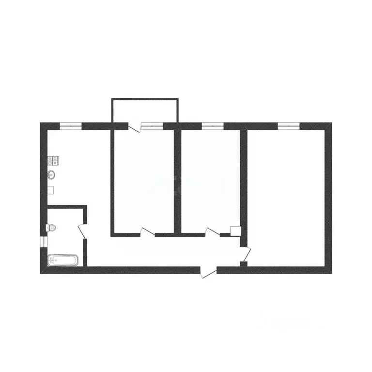 3-к кв. Смоленская область, Рудня ул. Пирогова, 14 (52.8 м) - Фото 1