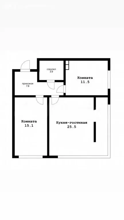 2-комнатная квартира: аул Новая Адыгея, Песочная улица, 1к1 (63.9 м) - Фото 1
