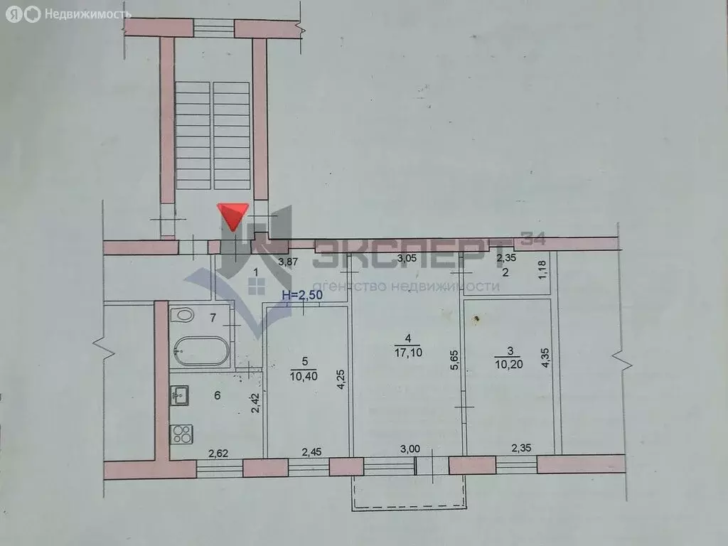 3-комнатная квартира: Волгоград, Электролесовская улица, 5А (56.2 м) - Фото 1