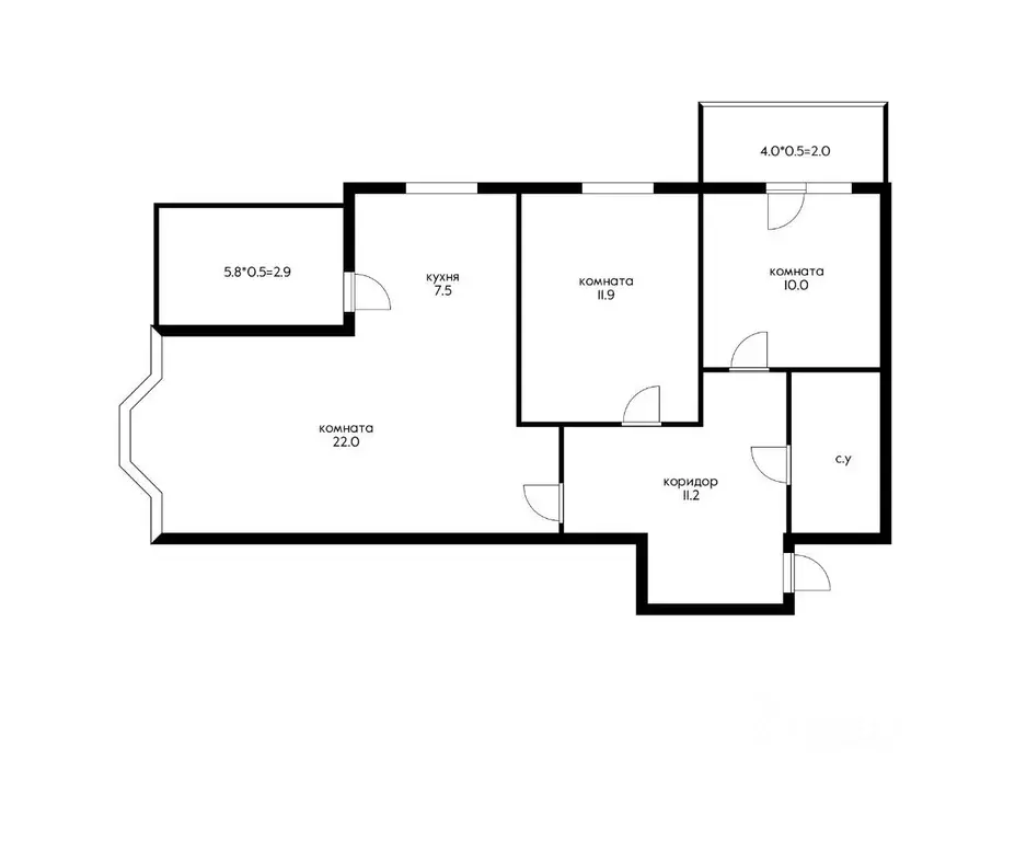 3-к кв. Краснодарский край, Краснодар ул. Командорская, 6к2 (73.0 м) - Фото 2