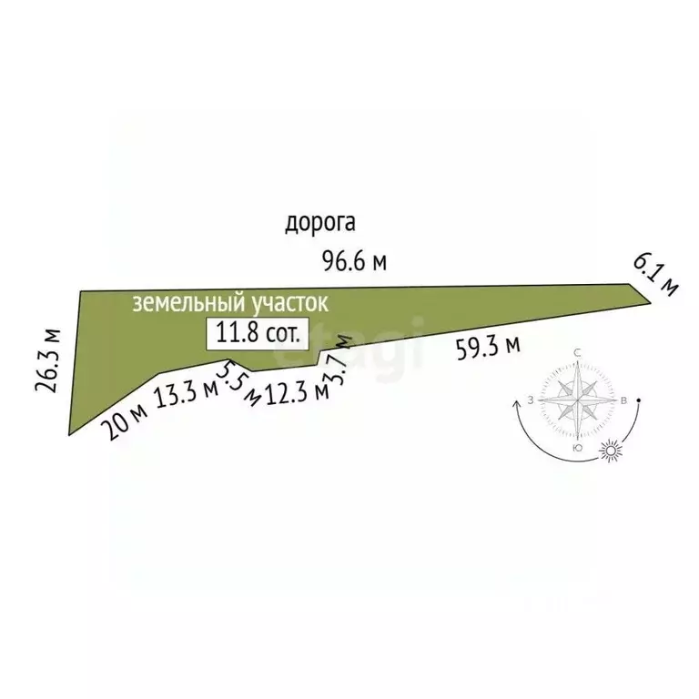 Участок в Кемеровская область, Новокузнецк Родничок-7 СНТ,  (11.8 ... - Фото 2