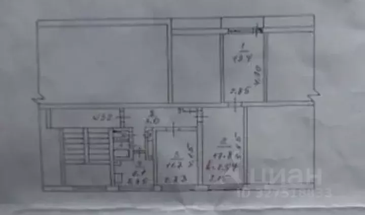 3-к кв. Ленинградская область, Кингисепп ул. Воровского, 15 (60.0 м) - Фото 2