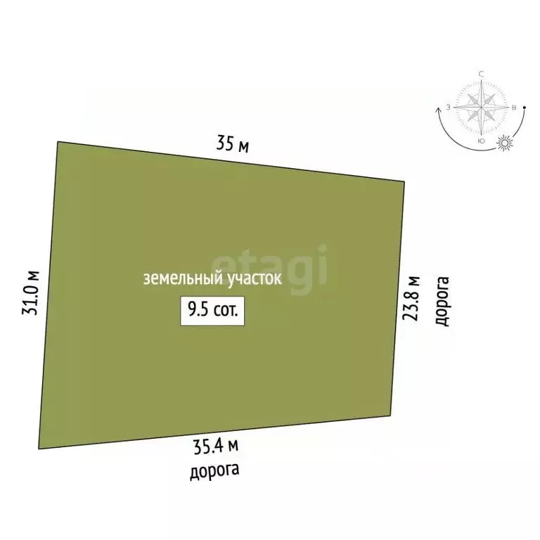 Участок в Марий Эл, Йошкар-Ола городской округ, д. Акшубино  (10.0 ... - Фото 1