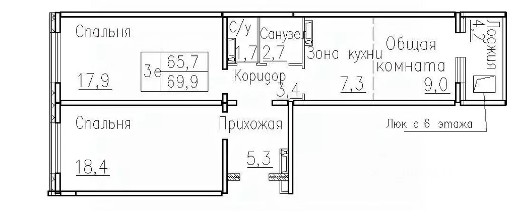 3-к кв. Новосибирская область, Новосибирский район, Мичуринский ... - Фото 0