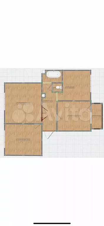 3-к. квартира, 74 м, 4/5 эт. - Фото 0