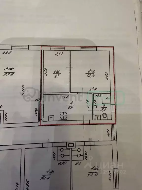 2-к кв. Калининградская область, Гурьевский муниципальный округ, пос. ... - Фото 2
