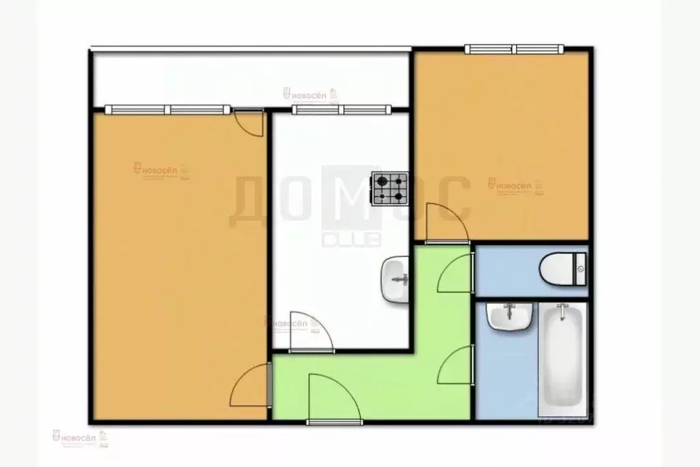 2-к кв. Свердловская область, Екатеринбург Вторчермет жилрайон, пер. ... - Фото 2