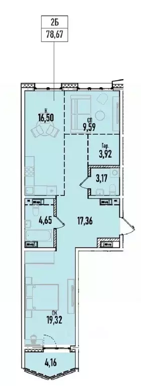 2-к кв. Иркутская область, Иркутск Донская ул., 5Г (78.67 м) - Фото 0