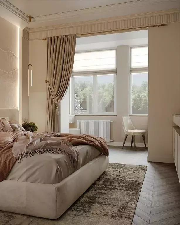 3-к кв. Башкортостан, Уфа бул. Ибрагимова, 34 (124.0 м) - Фото 2