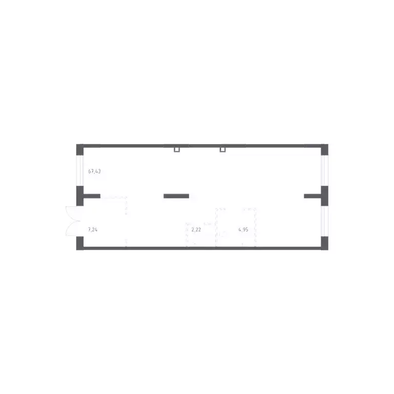 Помещение свободного назначения (81.84 м) - Фото 1