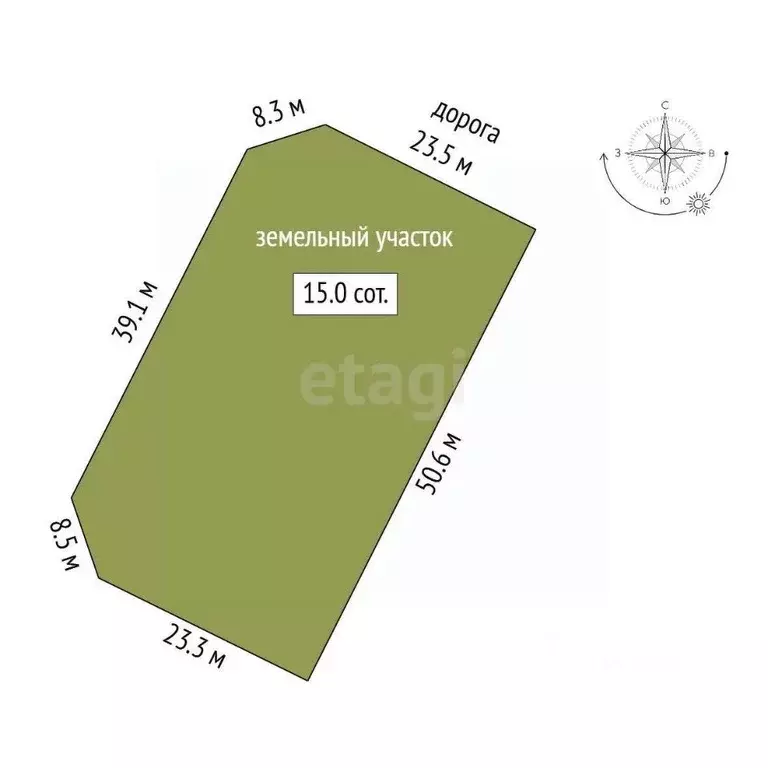 Участок в Пермский край, Пермь ул. Василия Полыгалова (14.0 сот.) - Фото 2