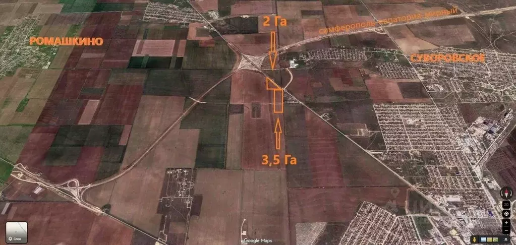 Участок в Крым, Сакский район, с. Уютное ул. Юрия Гагарина, 19Н (200.0 ... - Фото 1