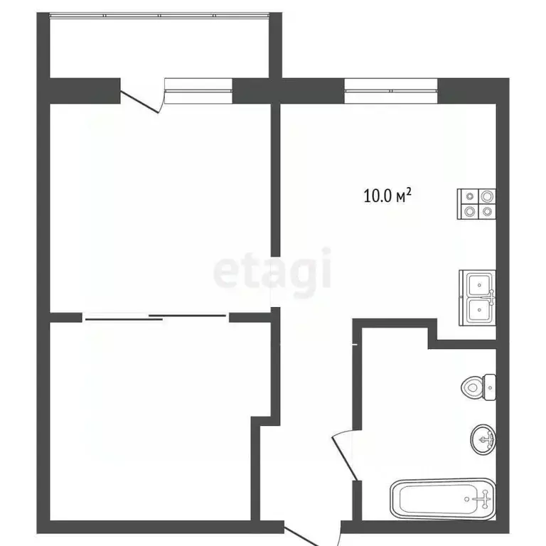 2-к кв. Ростовская область, Ростов-на-Дону Магнитогорская ул., 1Б ... - Фото 1