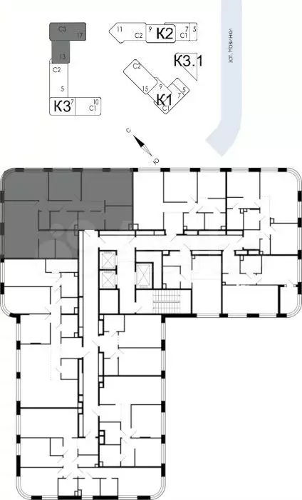 3-к. квартира, 116,1 м, 7/17 эт. - Фото 1