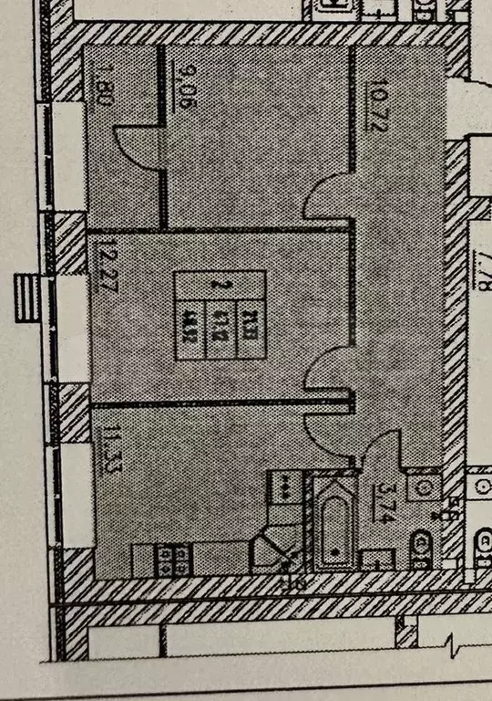 2-к. квартира, 51 м, 3/9 эт. - Фото 0