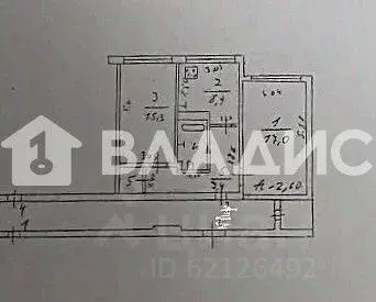 2-к кв. Ленинградская область, Гатчина Въезд мкр, ул. Волкова, 1к3 ... - Фото 2