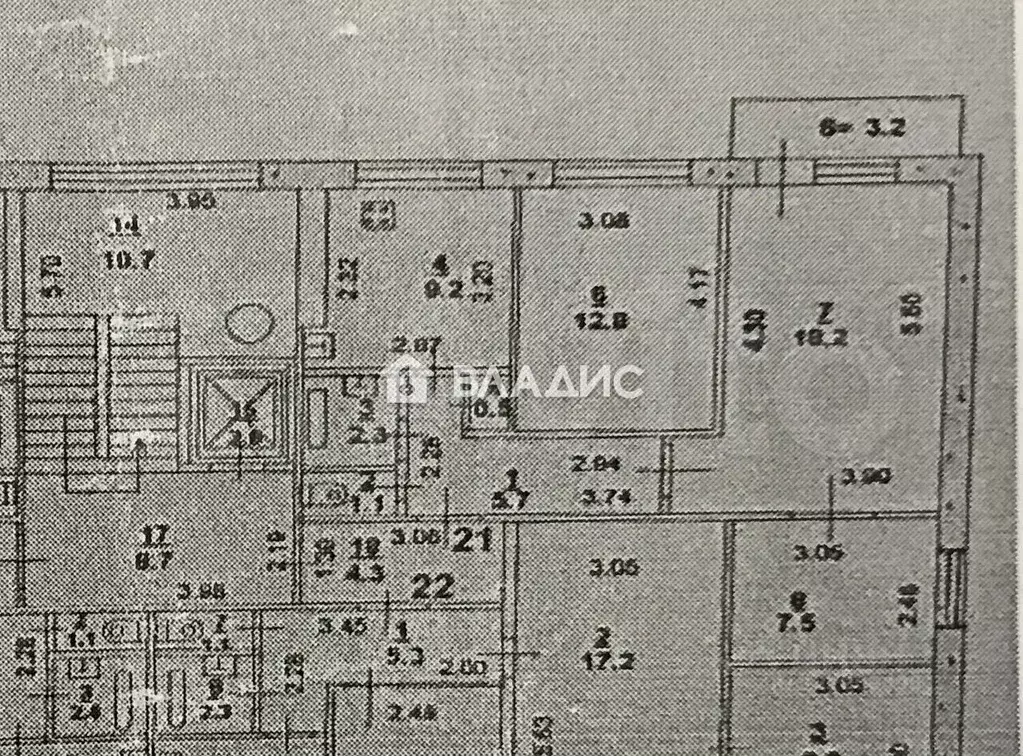 3-к кв. Ростовская область, Ростов-на-Дону Ворошиловский просп., 58 ... - Фото 2