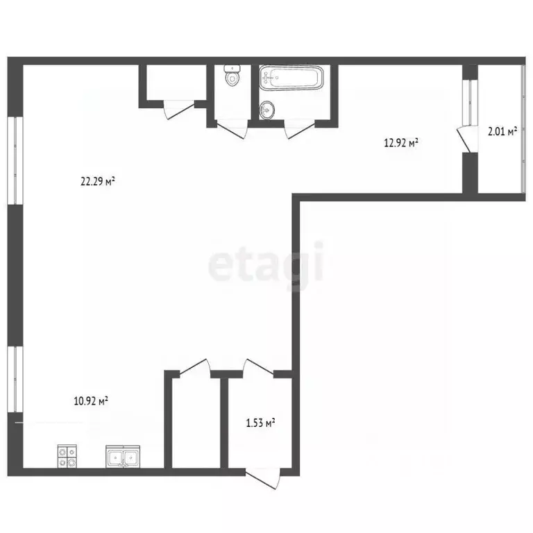 2-к кв. Москва Новогиреевская ул., 5 (67.1 м) - Фото 2