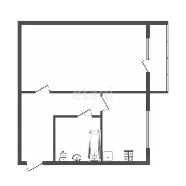 1-к кв. Тульская область, Киреевск ул. Чехова, 1 (31.0 м) - Фото 0