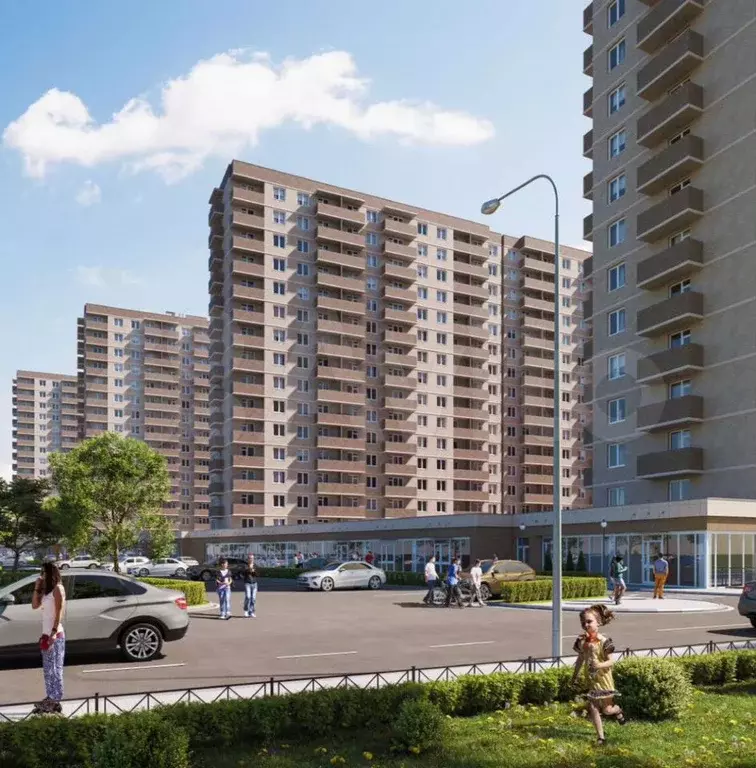 2-к. квартира, 63,5 м, 12/16 эт. - Фото 1