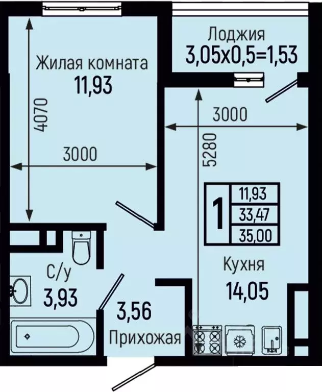 1-к кв. Краснодарский край, Туапсинский муниципальный округ, с. Небуг ... - Фото 0