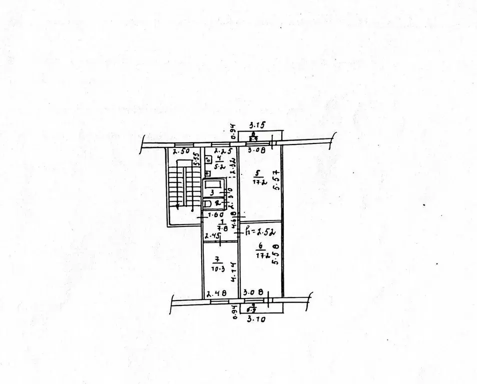3-к кв. Красноярский край, Минусинск Красноармейская ул., 18 (62.0 м) - Фото 0