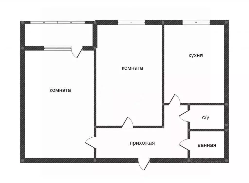 2-к кв. Приморский край, Владивосток Океанский просп., 125 (45.4 м) - Фото 1