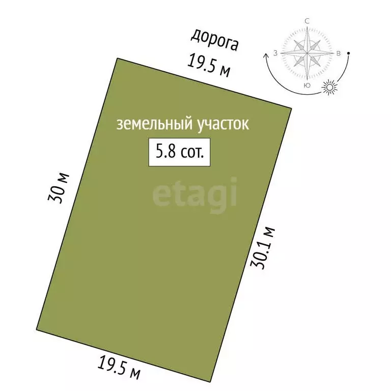 Участок в Чистенское сельское поселение, СПК Родничок (5.82 м) - Фото 0