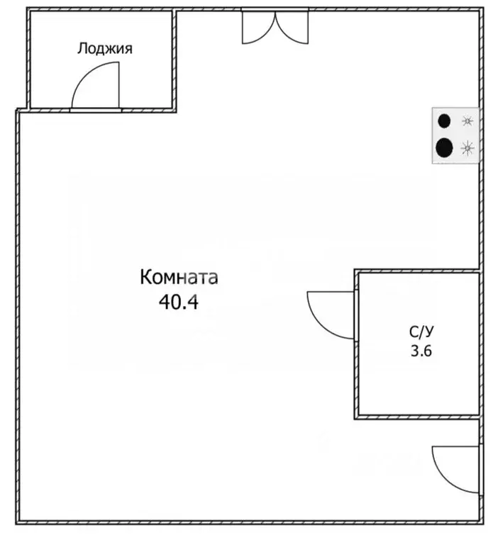 1-к кв. Ульяновская область, Ульяновск ул. Любови Шевцовой, 42 (44.0 ... - Фото 2