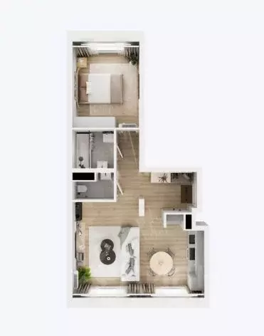 1-к кв. Московская область, Люберцы Зенино ЖК Самолет мкр, проезд ... - Фото 0