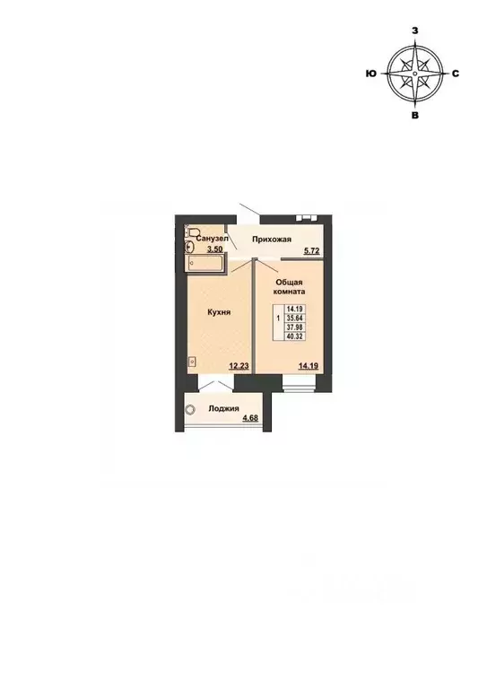 1-к кв. Марий Эл, Медведевский район, Руэмское с/пос, пос. Руэм ул. ... - Фото 1