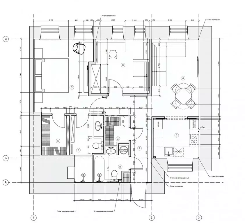 3-к кв. Москва Мытная ул., 46/2С3 (80.0 м) - Фото 2