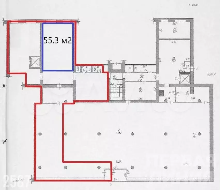 Сдам помещение свободного назначения, 55.3 м - Фото 0