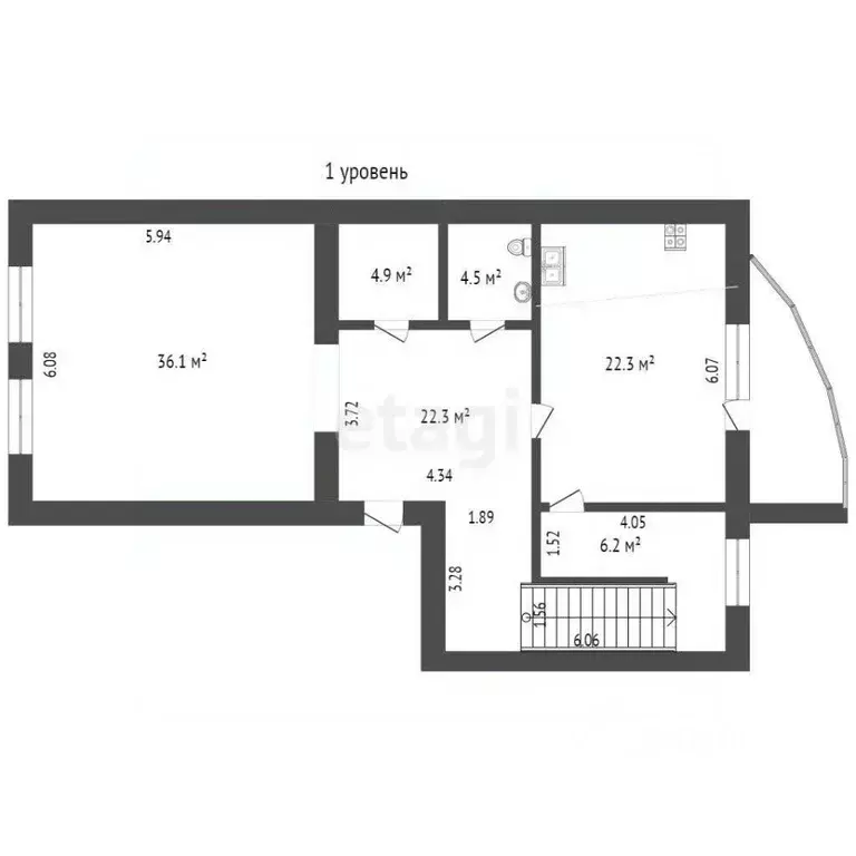 4-к кв. Тюменская область, Тюмень ул. Степана Халтурина, 8 (199.0 м) - Фото 2