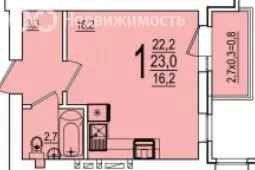 Квартира-студия: посёлок городского типа Яблоновский, улица ... - Фото 1