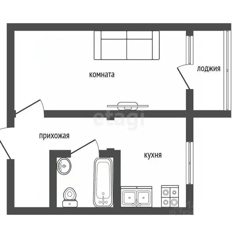 1-к кв. Оренбургская область, Оренбург ул. Мира, 12 (32.0 м) - Фото 2